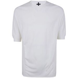 Md75 Men Light Cotton Boxi Short Sleeves Sweater